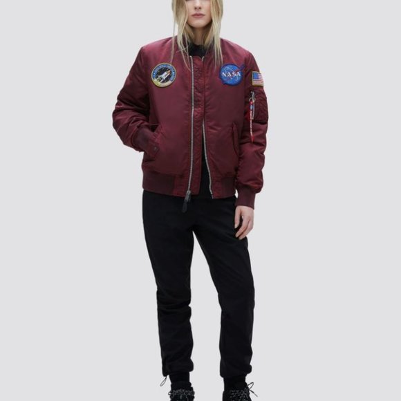 MA-1 NASA BATTLEWASH BOMBER JACKET W - Picture 2 of 4